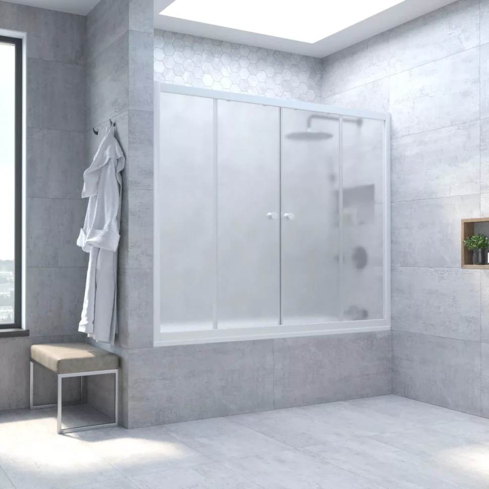 Шторки на ванну Z2V NOVO 175 белый