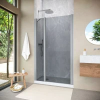 Душевая дверь Vegas-Glass EP-F-1 NOVO 100 h200 матовый хром