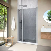 Душевая дверь Vegas-Glass EP-F-1 NOVO 150 h200 матовый хром