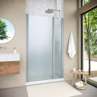 Душевая дверь Vegas-Glass EP-F-1 NOVO 150 h200 матовый хром