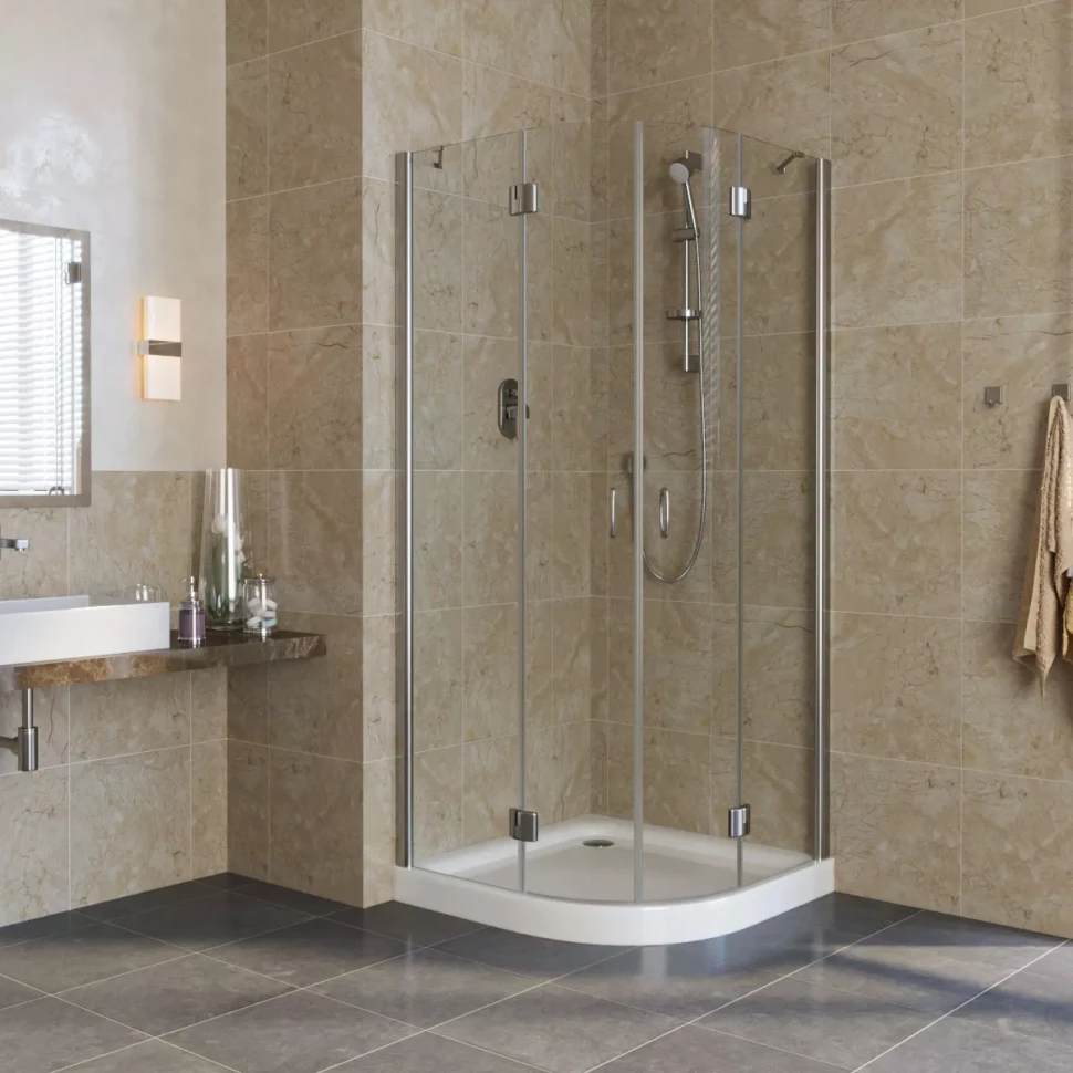 Vegas-Glass AFS LUX 90x90 белый