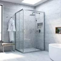 Душевое ограждение Vegas-Glass ZA-F NOVO 95x90 матовый хром