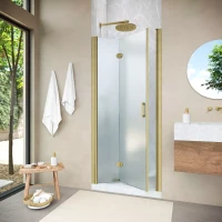 Душевая дверь в нишу Vegas-Glass GPS NOVO 100 h200 золото матовое