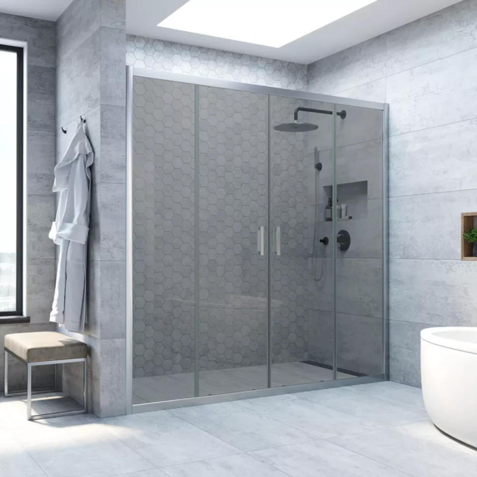 Дверь в душевой проем Vegas-Glass Z2P NOVO 185 матовый хром