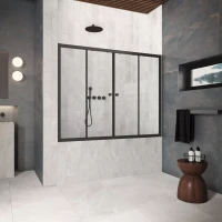 Шторки на ванну Z2V Protec 155 черный матовый