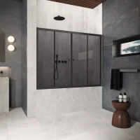 Шторки на ванну Z2V Protec 155 черный матовый