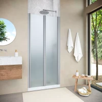 Душевая дверь в нишу Vegas-Glass E2P NOVO 120 h200 матовый хром