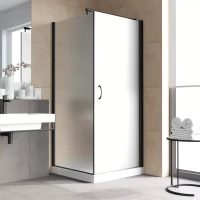 Душевой уголок Vegas-Glass EP-Fis LUX 80x90 черный матовый