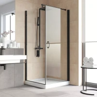 Душевой уголок Vegas-Glass EP-Fis LUX 80x90 черный матовый