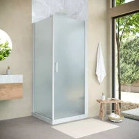 Угловые душевые ограждения с распашными дверями EP-Fis NOVO 90x120 h200 белый