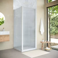 Угловые душевые ограждения с распашными дверями EP-Fis NOVO 90x120 h200 белый