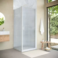 Угловые душевые ограждения с распашными дверями EP-Fis NOVO 90x120 h200 белый