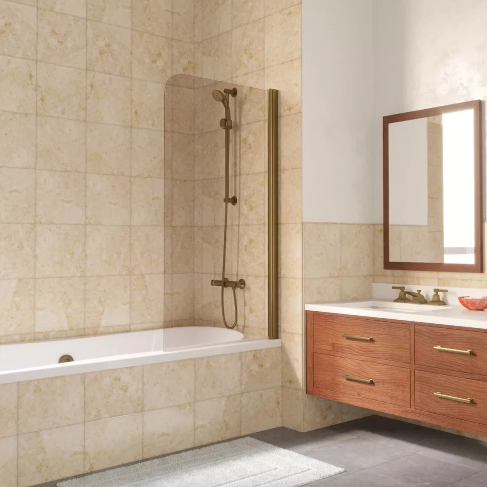 Шторки на ванну Vegas-Glass EV LUX 75 бронза