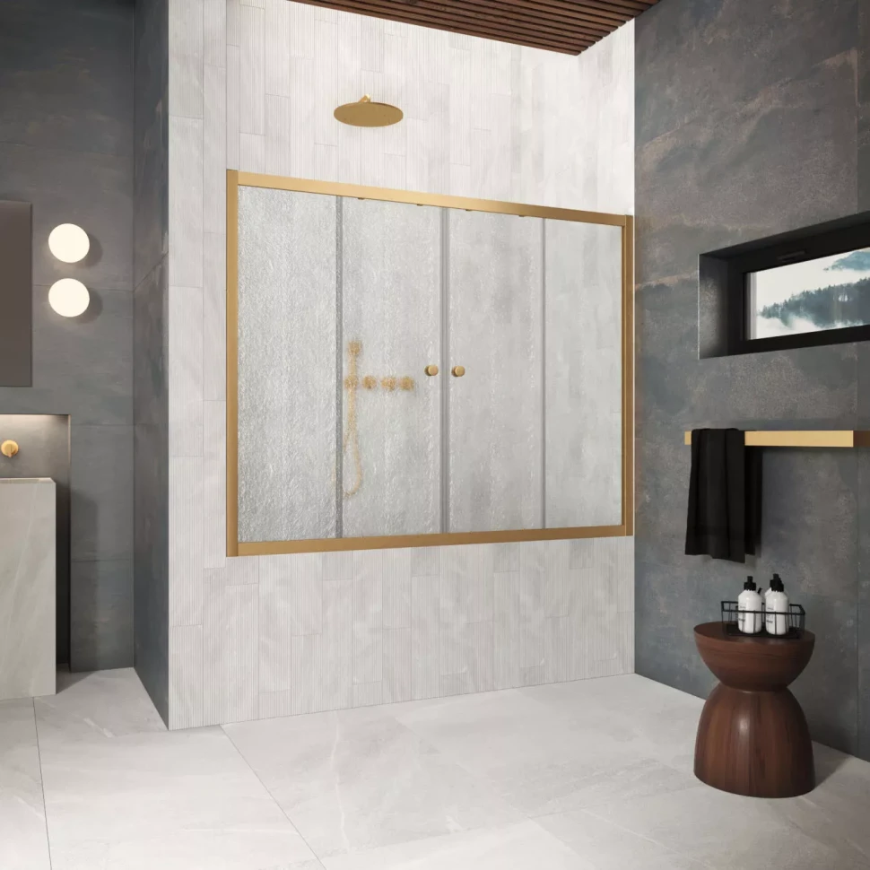 Шторки на ванну Z2V Protec 160 золото матовое