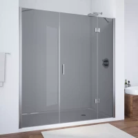 Дверь в душевой проем Vegas-Glass AFP-F NOVO 140 глянцевый хром