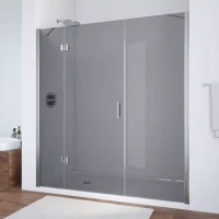 Дверь в душевой проем Vegas-Glass AFP-F NOVO 140 глянцевый хром