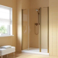 Душевая дверь в нишу Vegas-Glass EP-2F LUX 160 бронза