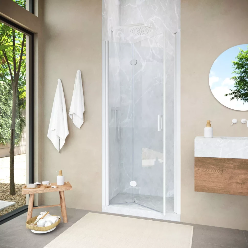 Душевая дверь в нишу Vegas-Glass GPS NOVO 70 h189 белый