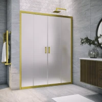 Дверь в душевой проем Vegas-Glass Z2P NOVO 190 золото матовое
