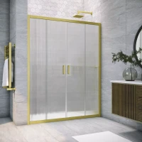 Дверь в душевой проем Vegas-Glass Z2P NOVO 190 золото матовое
