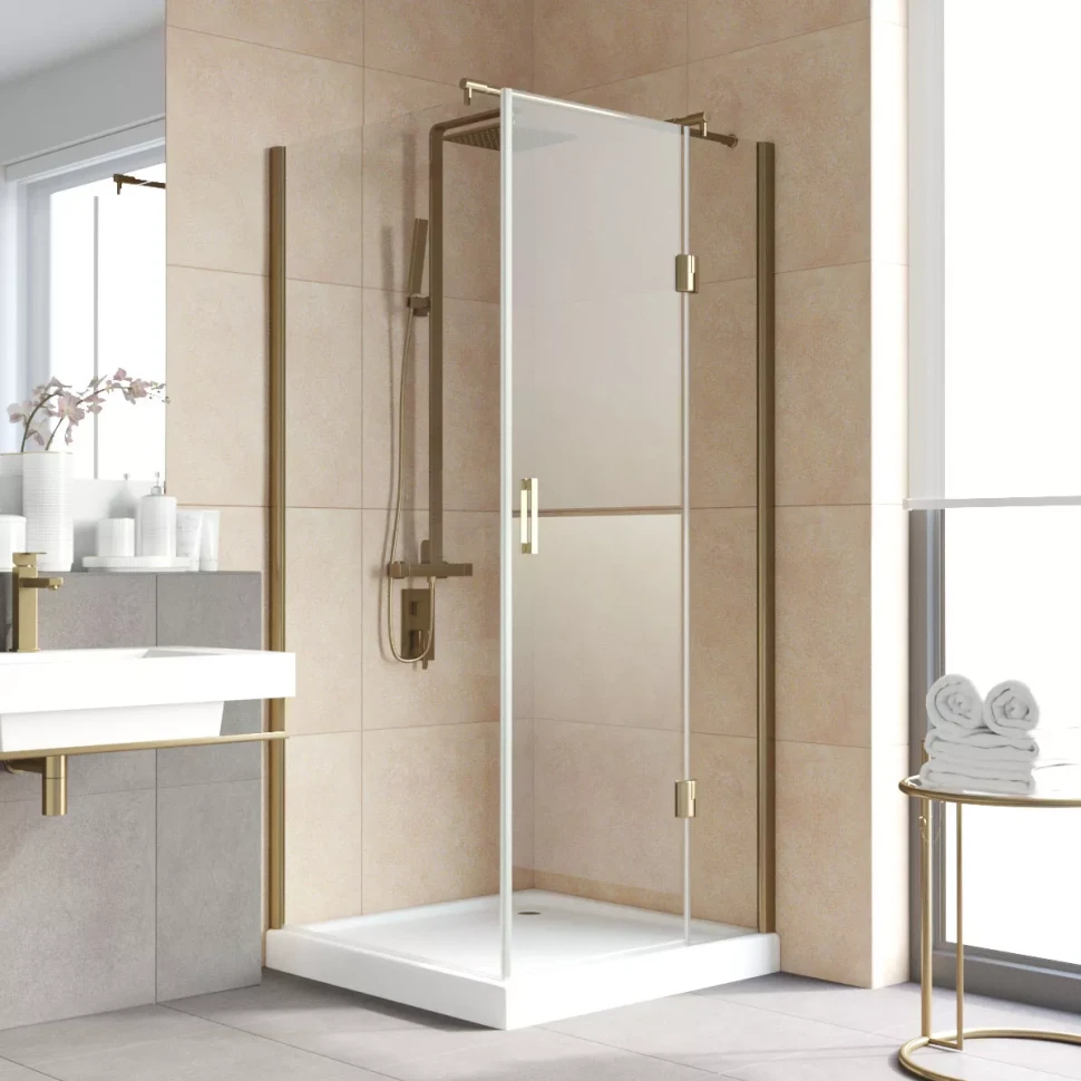 Душевой уголок Vegas-Glass AFP-Fis LUX 110x100 бронза