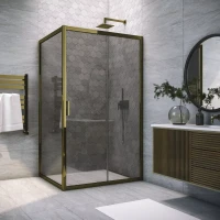 Душевой уголок Vegas-Glass ZP+ZPV TUR NOVO 125x85 бронза