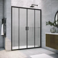 Дверь в душевой проем Vegas-Glass Z2P NOVO 190 черный матовый