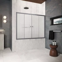 Шторки на ванну Z2V Protec 160 Тёмная оружейная сталь (GunMetal)