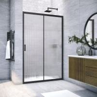 Дверь в душевой проем Vegas-Glass ZP NOVO 165 черный матовый