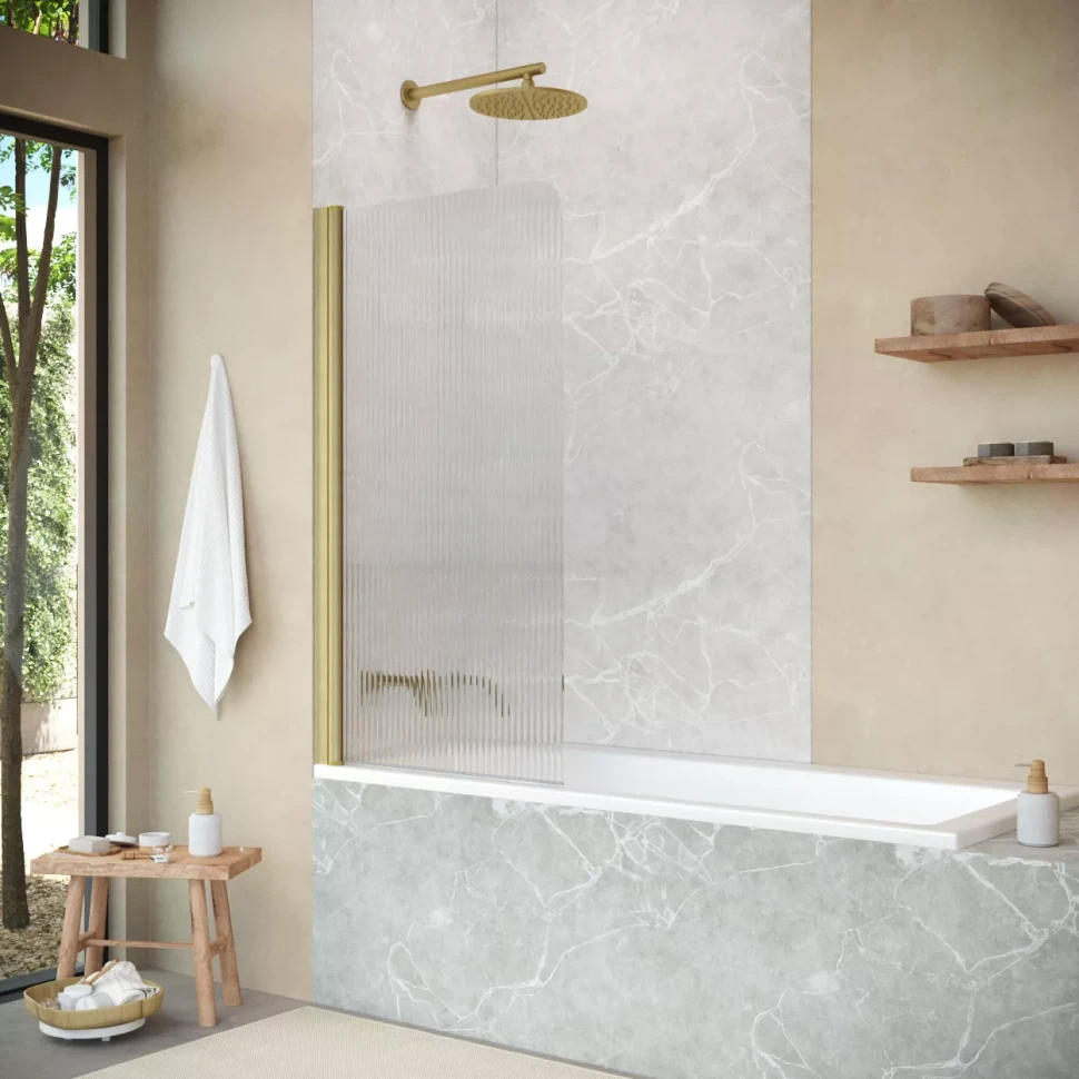 Шторки на ванну Vegas-Glass EV NOVO 60 золото матовое