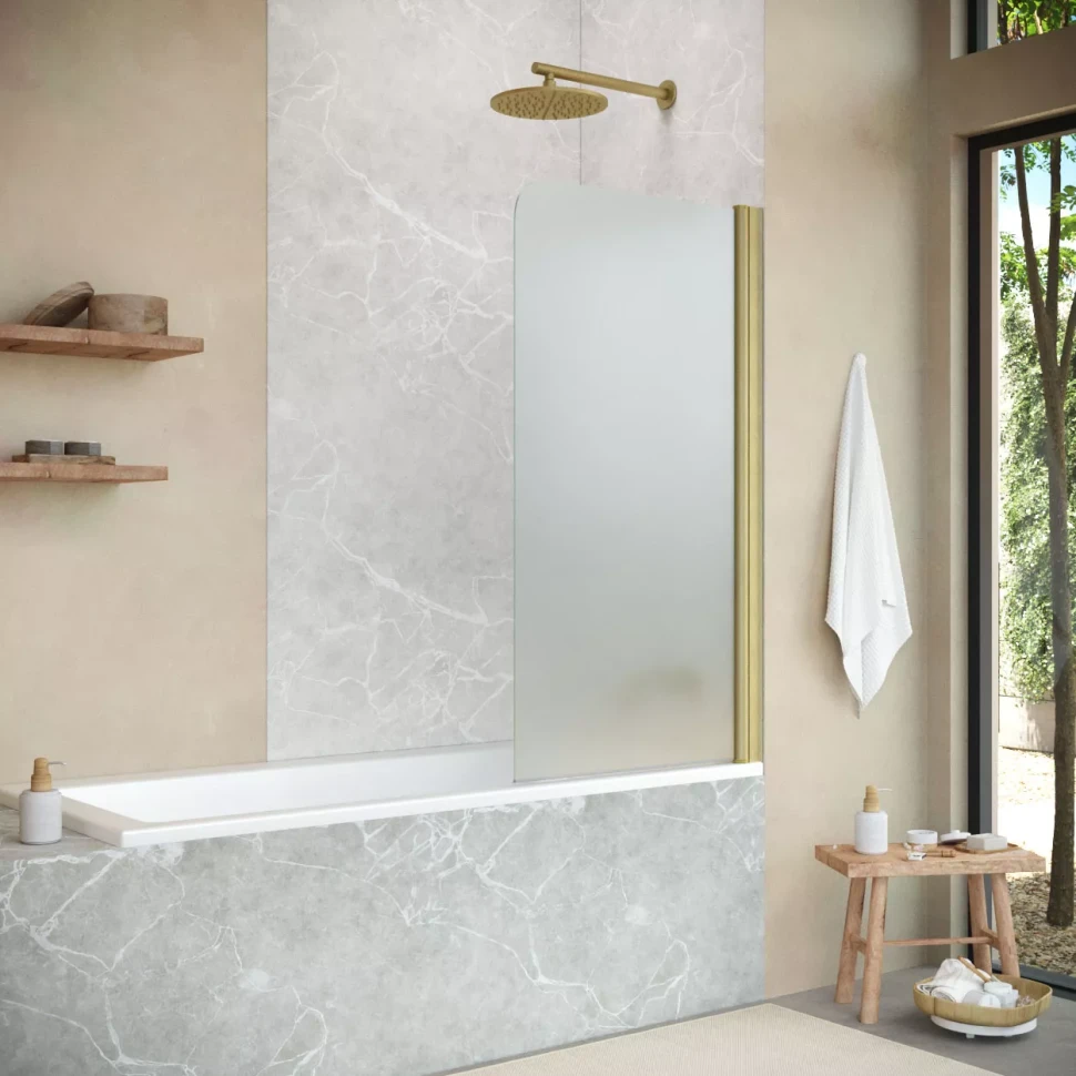 Шторки на ванну Vegas-Glass EV NOVO 60 золото матовое