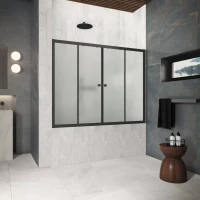 Шторки на ванну Z2V Protec 160 черный матовый