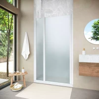 Душевая дверь Vegas-Glass EP-F-1 NOVO 155 h200 белый