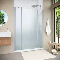 Душевая дверь Vegas-Glass EP-2F NOVO 160 h200 матовый хром