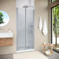 Душевая дверь в нишу Vegas-Glass E2P NOVO 70 h189 матовый хром