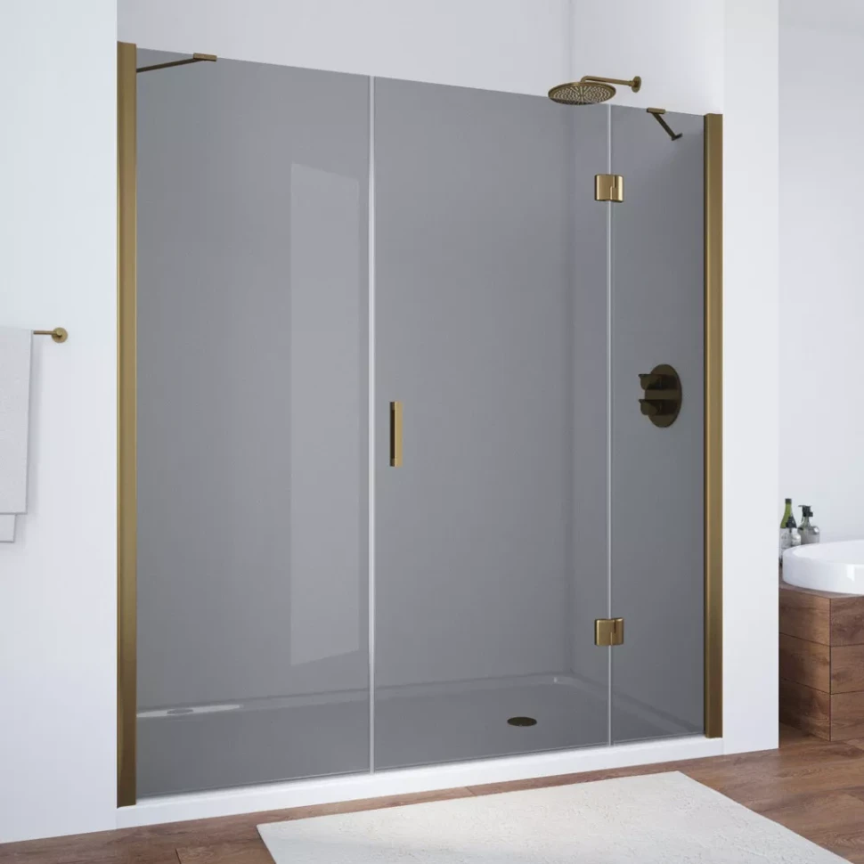 Дверь в душевой проем Vegas-Glass AFP-F NOVO 150 бронза