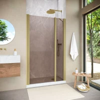 Душевая дверь Vegas-Glass EP-F-1 NOVO 105 h200 золото матовое