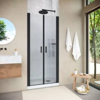 Душевая дверь в нишу Vegas-Glass E2P NOVO 70 h189 черный матовый