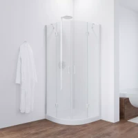 Угловые душевые ограждения с распашными дверями AFS NOVO 80x80 белый