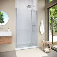 Душевая дверь Vegas-Glass EP-F-1 NOVO 105 h200 матовый хром