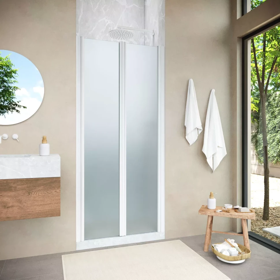 Душевая дверь в нишу Vegas-Glass E2P NOVO 70 h200 белый