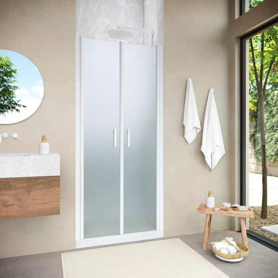 Душевая дверь в нишу Vegas-Glass E2P NOVO 70 h200 белый