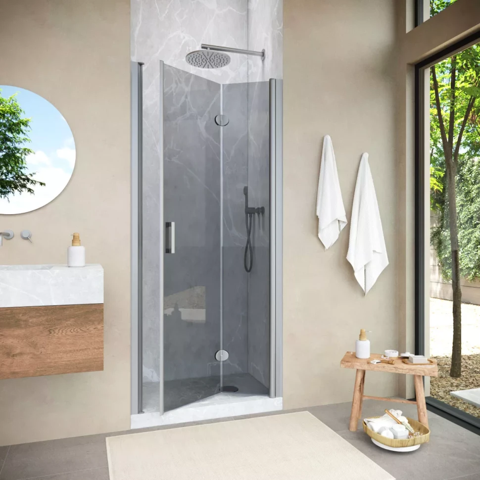 Душевая дверь в нишу Vegas-Glass GPS NOVO 70 h200 матовый хром