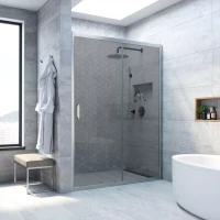 Дверь в душевой проем Vegas-Glass ZP NOVO 170 матовый хром