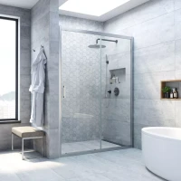 Дверь в душевой проем Vegas-Glass ZP NOVO 170 матовый хром