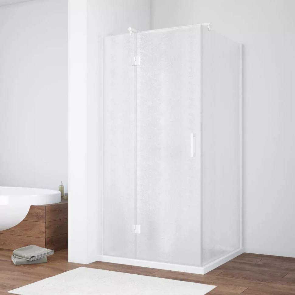 Душевой уголок Vegas-Glass AFP-Fis NOVO 100x110 белый