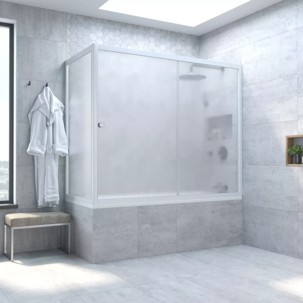 Шторки на ванну ZV+ZVF NOVO 170x90 белый