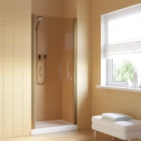 Дверь в душевую нишу Vegas-Glass EP LUX 70 бронза