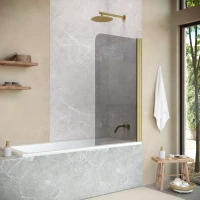 Шторки на ванну Vegas-Glass EV NOVO 70 золото матовое