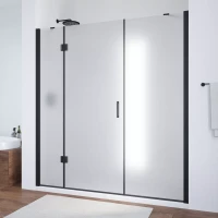 Дверь в душевой проем Vegas-Glass AFP-F NOVO 150 черный матовый